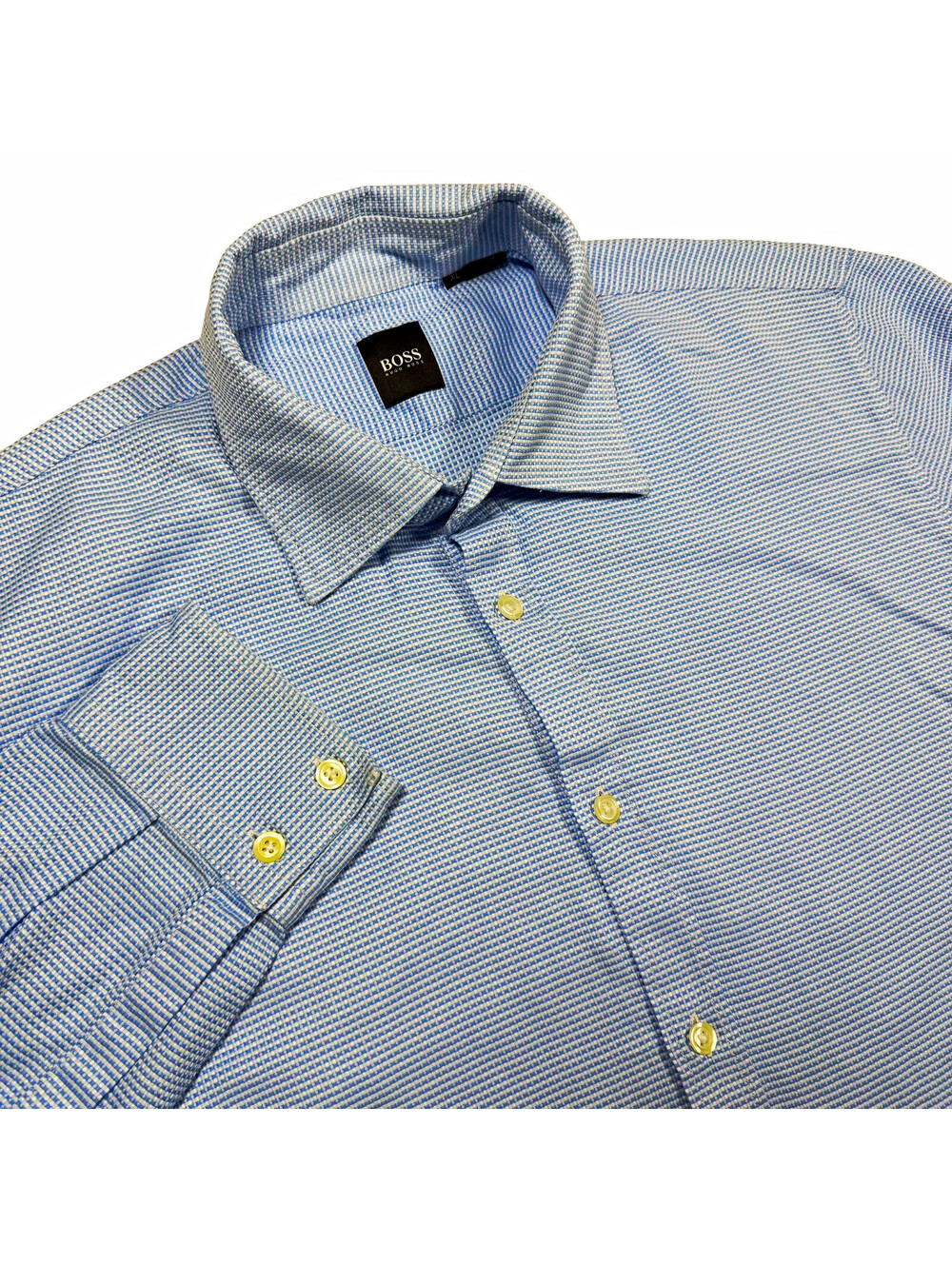 Hugo BOSS Men's Regular Fit Cotton Check Dress Shirt XL